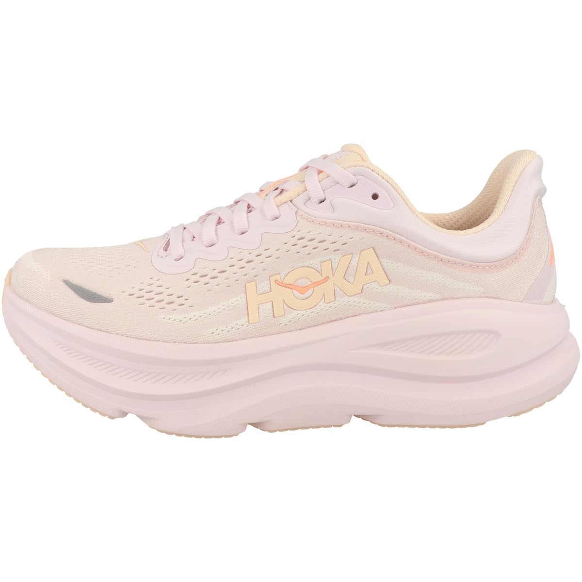 Hoka Women's Bondi 9 Lilac Cream/Tangerine Glow