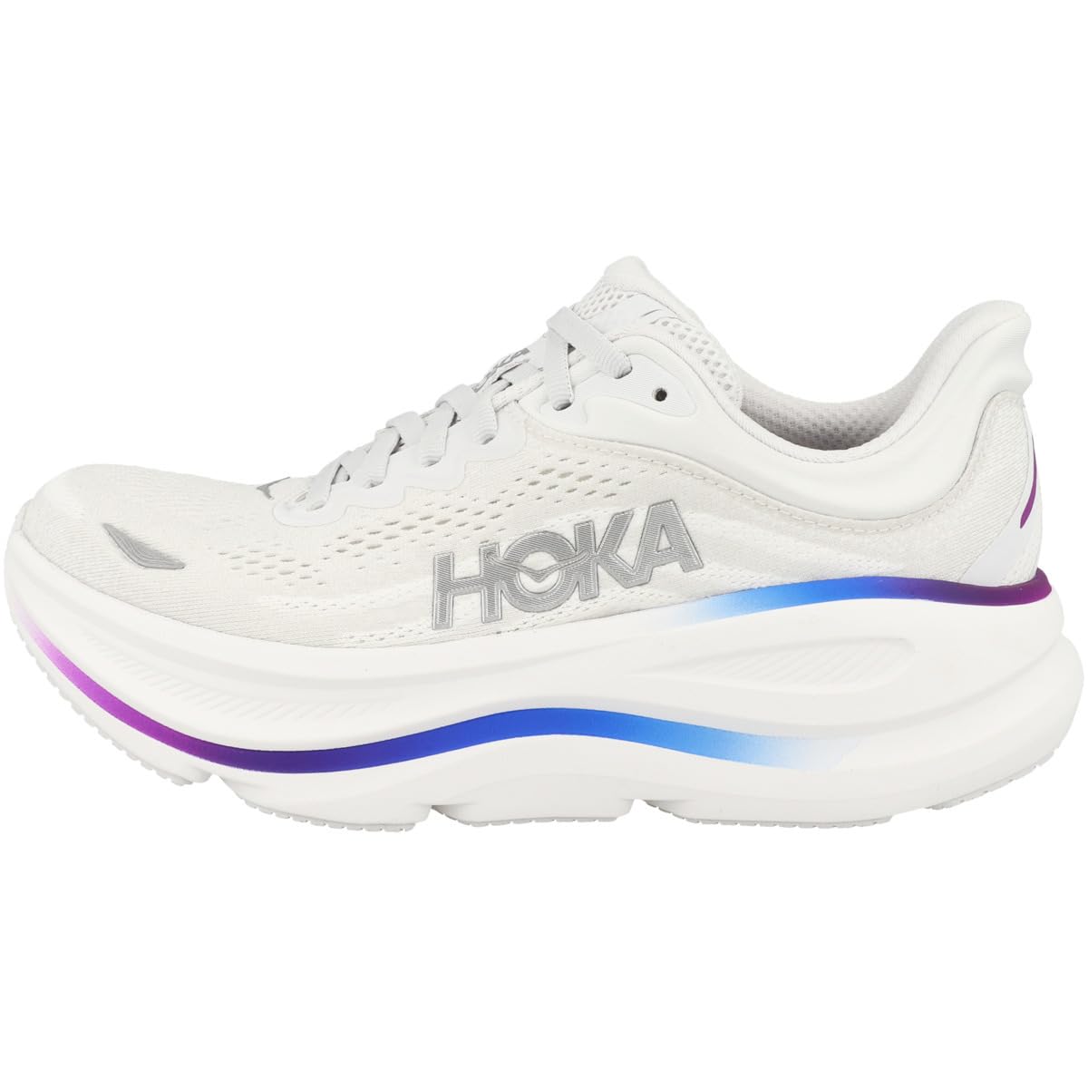Hoka Women's Bondi 9 Cosmic Grey/White