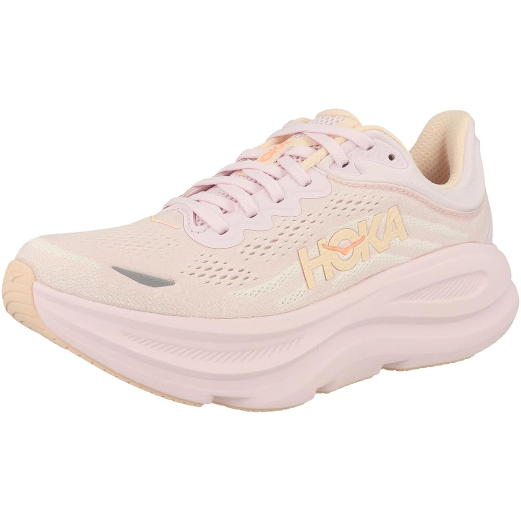 Hoka Women's Bondi 9 Lilac Cream/Tangerine Glow