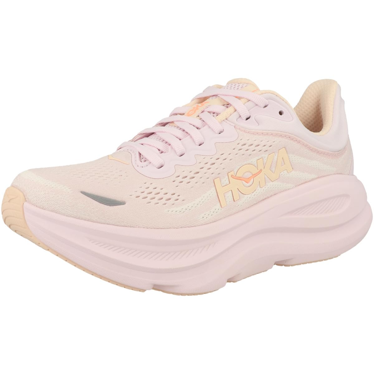 Hoka Women's Bondi 9 Lilac Cream/Tangerine Glow