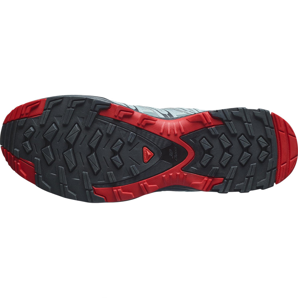Salomon Men’s XA PRO 3D Gore-Tex Waterproof Trail Running Shoes - Lead/Black/Barbados Cherry