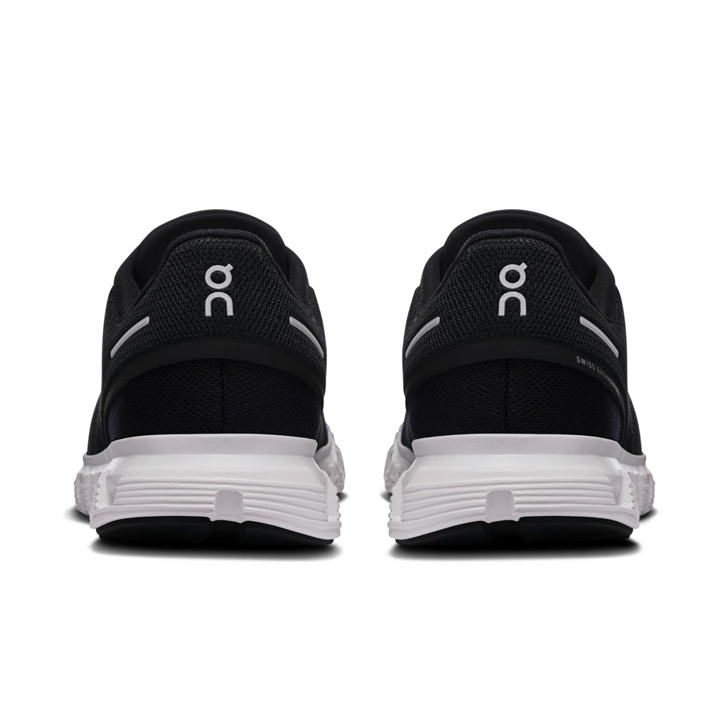 On Women's Cloud 6 Sneakers, Black | White