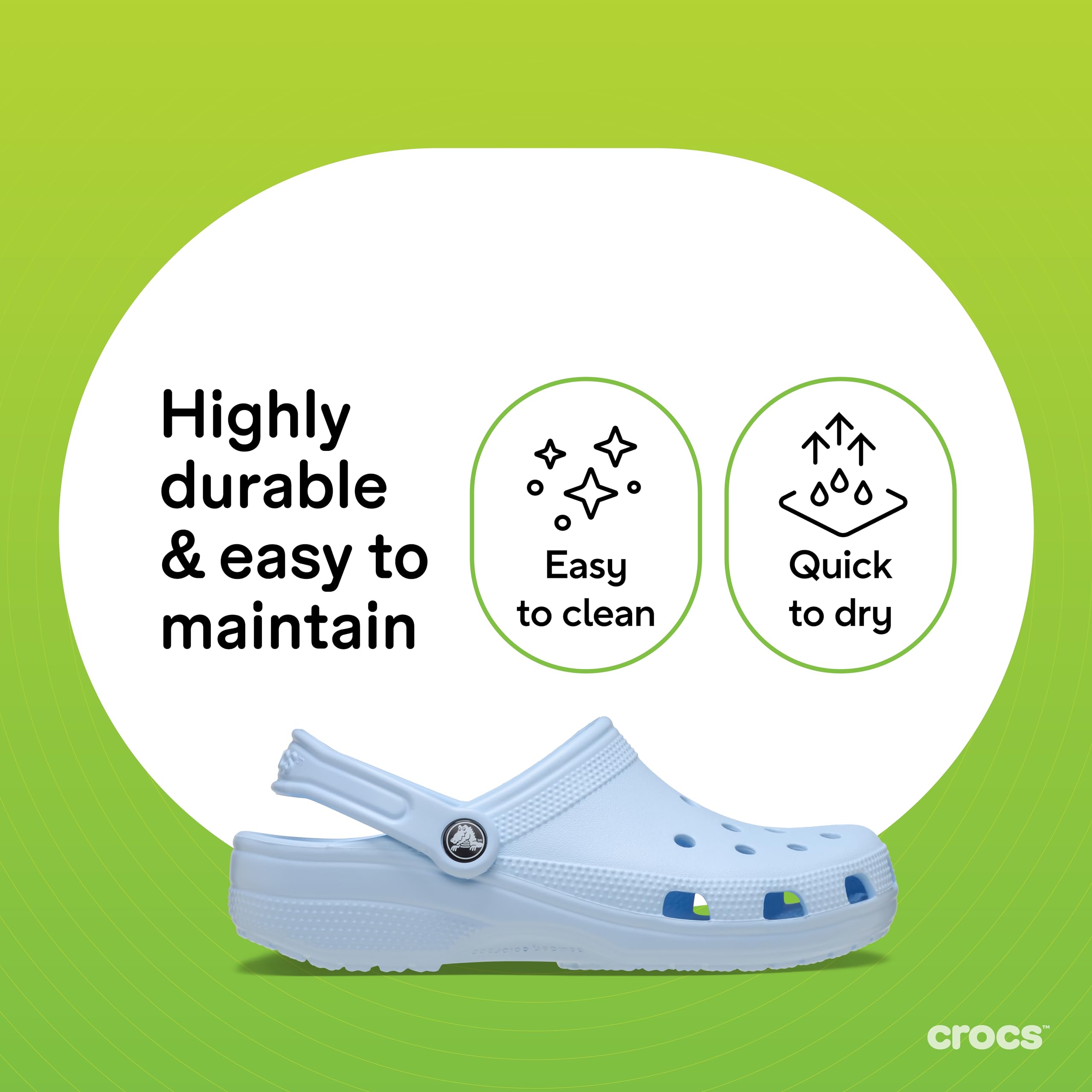 Crocs Unisex-Adult Classic Clog, Clogs for Women and Men, Blue Frost