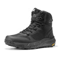 NORTIV 8 Men's Military Tactical Boot Lightweight Comfortable Boots for Work All Day Side Zipper Motorcycle Combat Hiking Boots Metrostrike,Black