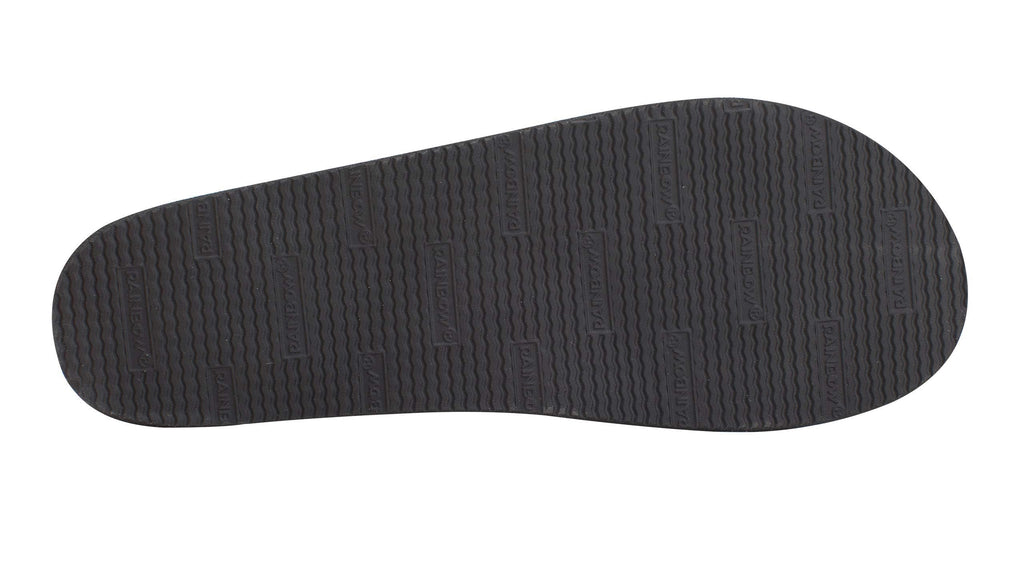 Rainbow Sandals Women’s Flirty Braidy Classic Leather w/Single Braided Strap, Classic Black, Ladies Large