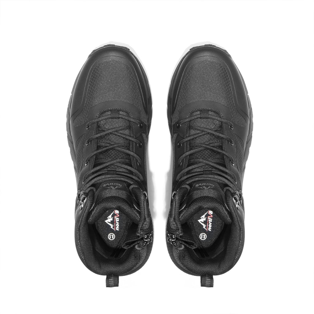 NORTIV 8 Men's Military Tactical Boot Lightweight Comfortable Boots for Work All Day Side Zipper Motorcycle Combat Hiking Boots Metrostrike,Black