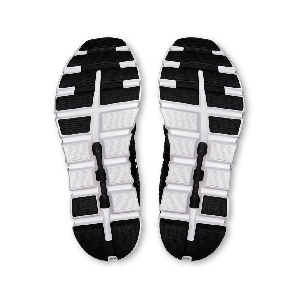 On Women's Cloud 6 Sneakers, Black | White