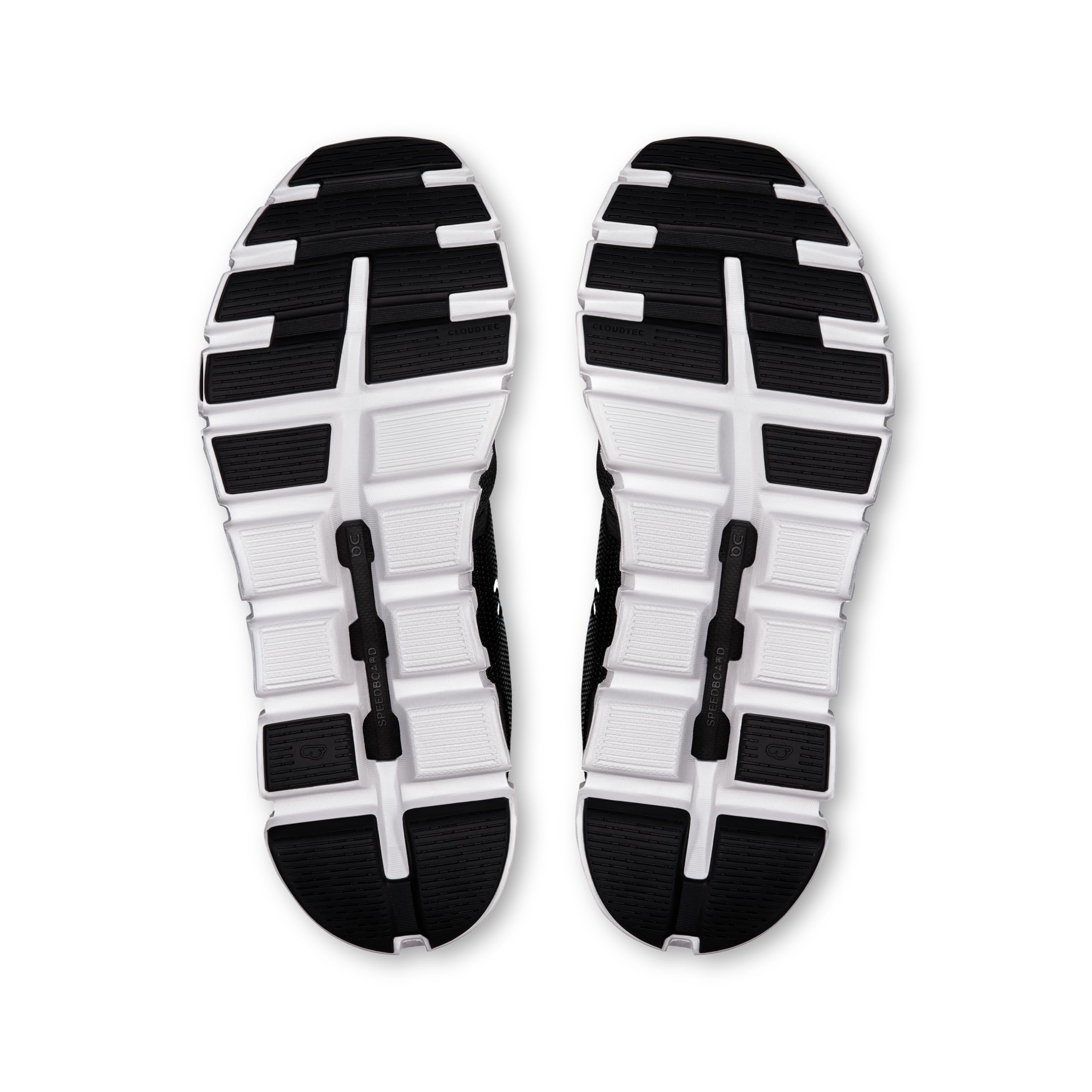 On Women's Cloud 6 Sneakers, Black | White