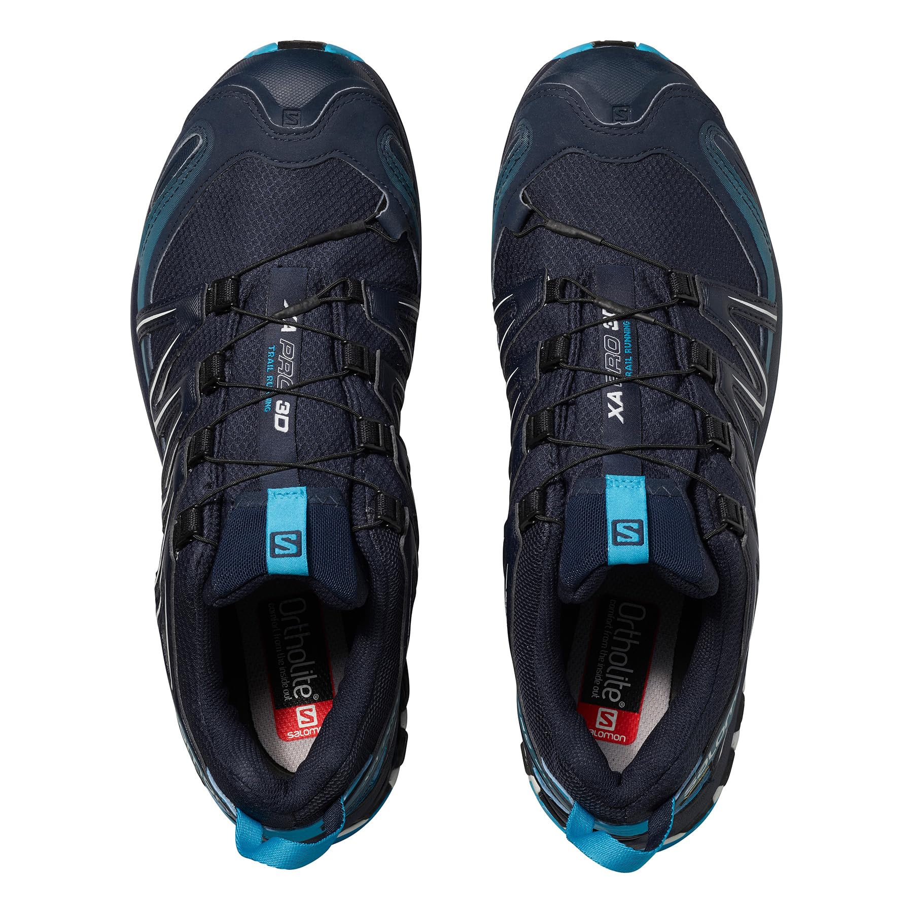 Salomon Men’s XA PRO 3D Gore-Tex Waterproof Trail Running Shoes - Navy Blazer/Hawaiian Ocean/Dawn Blue