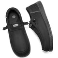 CATOE Steel Toe Shoes for Men Slip On Safety Work Loafers Lightweight Composite Toe Shoes for Men Comfortable Mens Safety Tennis Sneakers All Black