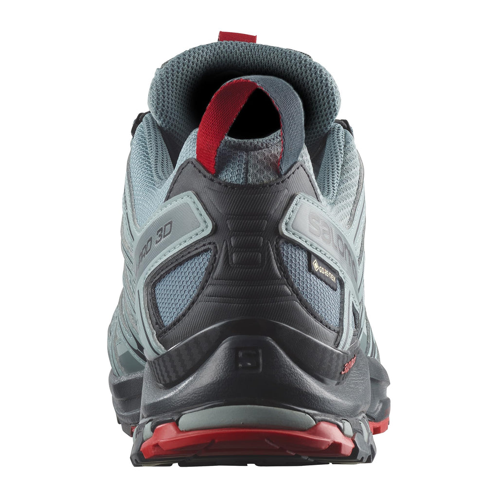 Salomon Men’s XA PRO 3D Gore-Tex Waterproof Trail Running Shoes - Lead/Black/Barbados Cherry
