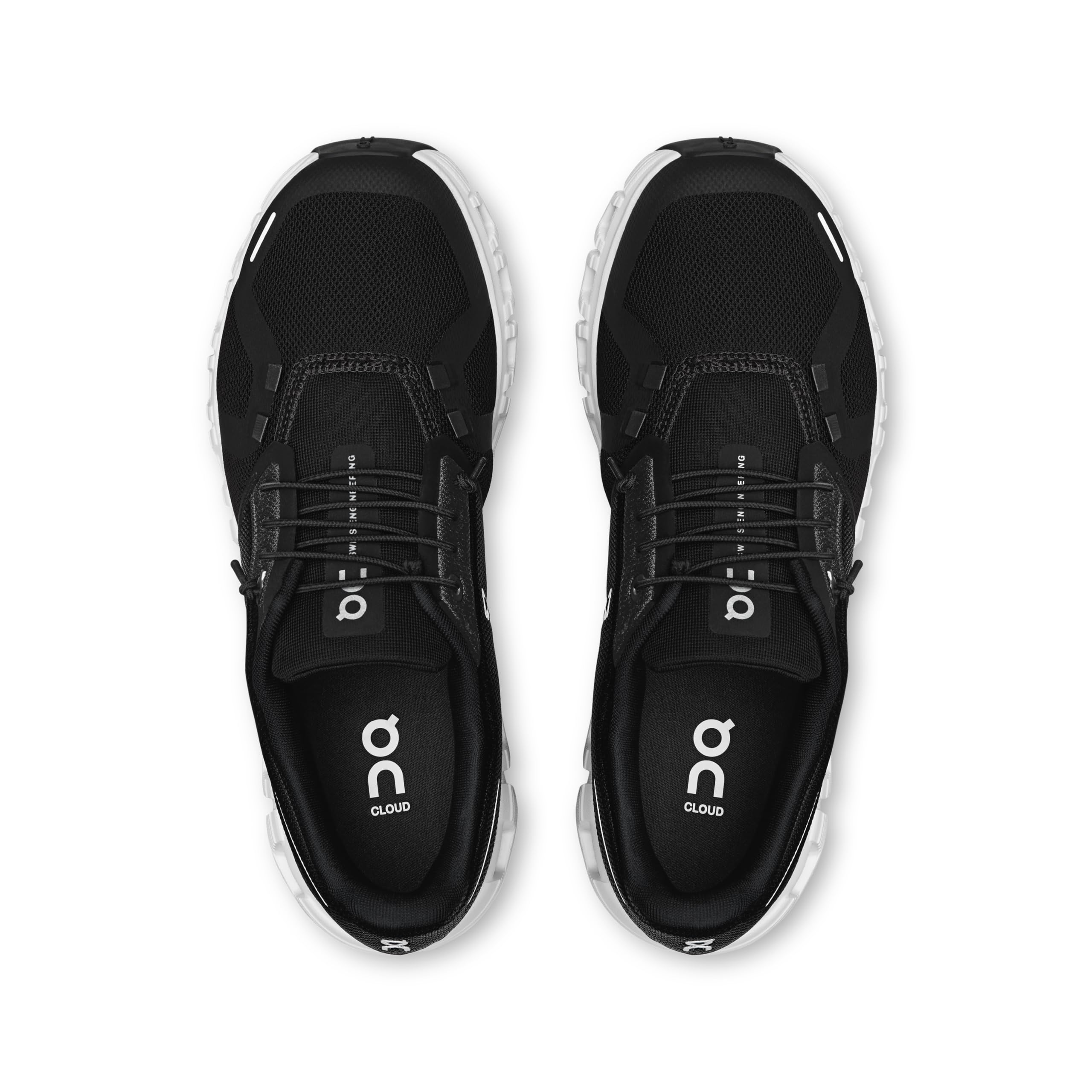 On Women's Cloud 6 Sneakers, Black | White